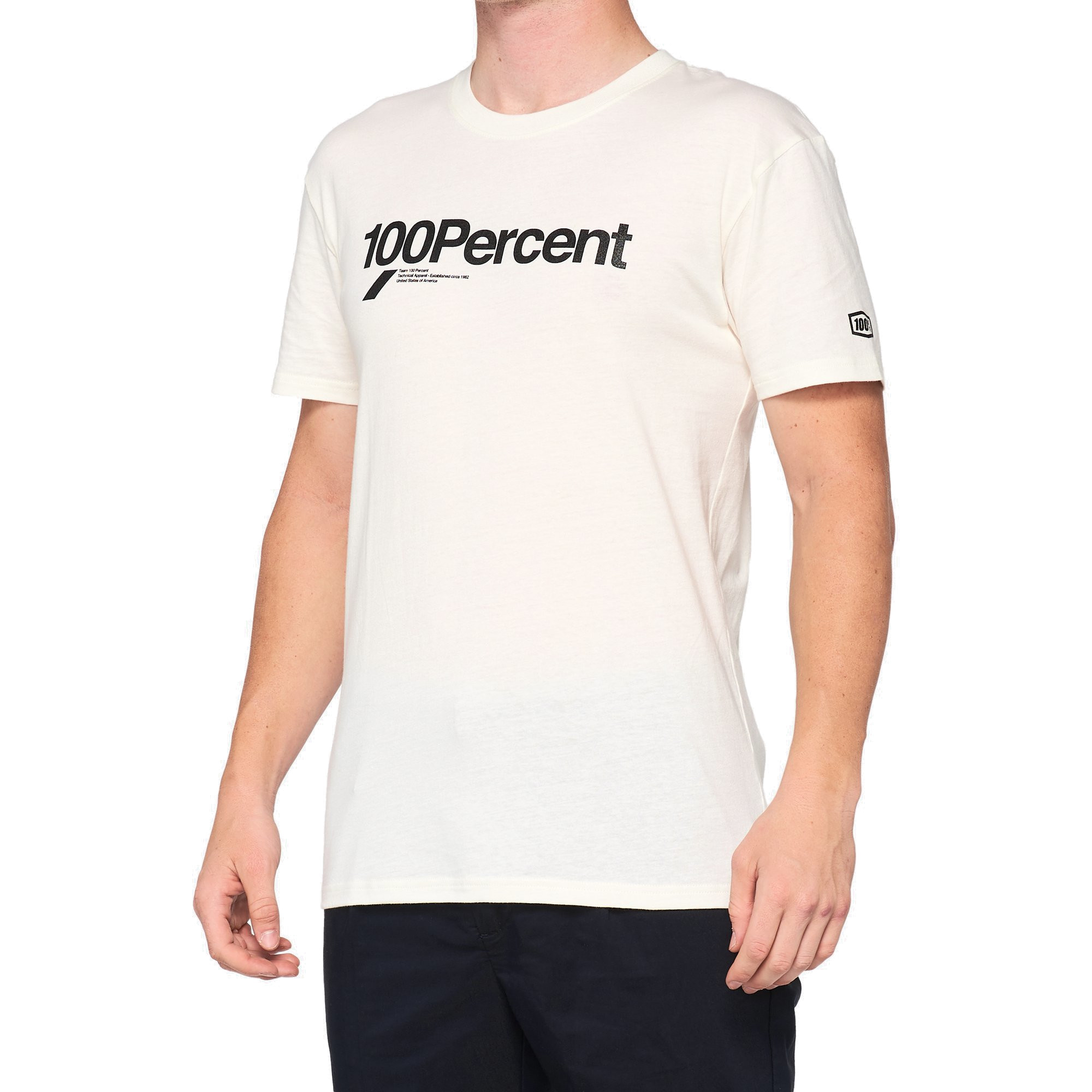 100% - SHIRT - SCROLL TECH TEE CHARCOAL CHALK
